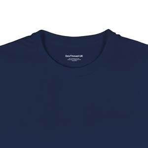 Java Developer T-Shirt, Software Engineer Code Heart Shirt, Programmer Gift, Minimalist Tech Humor Left Chest Tee | Navy image 2