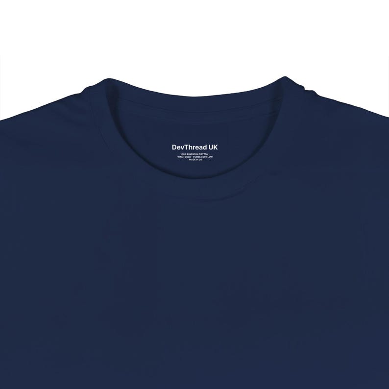 Java Developer T-Shirt, Software Engineer Code Heart Shirt, Programmer Gift, Minimalist Tech Humor Left Chest Tee | Navy image 2