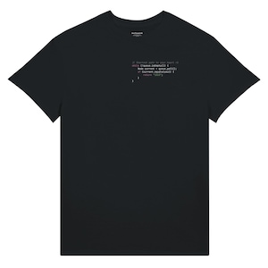Java Developer T-Shirt, Software Engineer Code Heart Shirt, Programmer Gift, Minimalist Tech Humor Left Chest Tee | Black