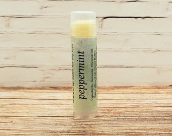 Lip Balm, Natural Cosmetics, Natural Skin Care, Natural Lip Balm, Moisturizer Balm, Lip Moisturizer, Beeswax Lip Balm, Peppermint Lip Balm