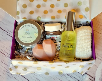 Spa Kit, Spa Box, Spa Gift Box, Natural Cosmetics, Relaxation Gift Box, Care Package Gift Box, Care Package for Women, Gift Basket for Women
