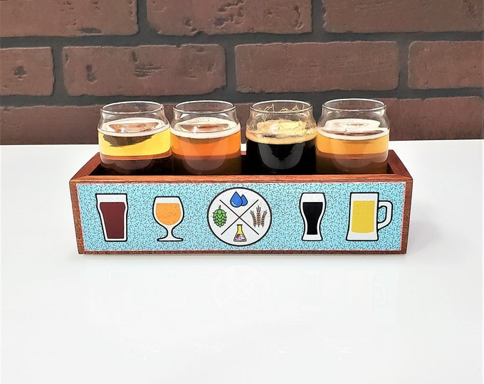 Featured listing image: Craft Beer Flight | Sampler Brews Design