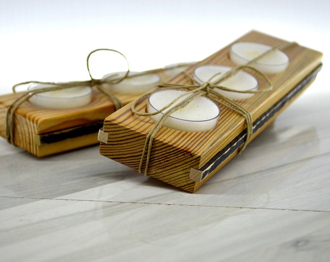 Featured listing image: Reclaimed Wooden Votive Holder | 2681 Pearl, Detroit, MI