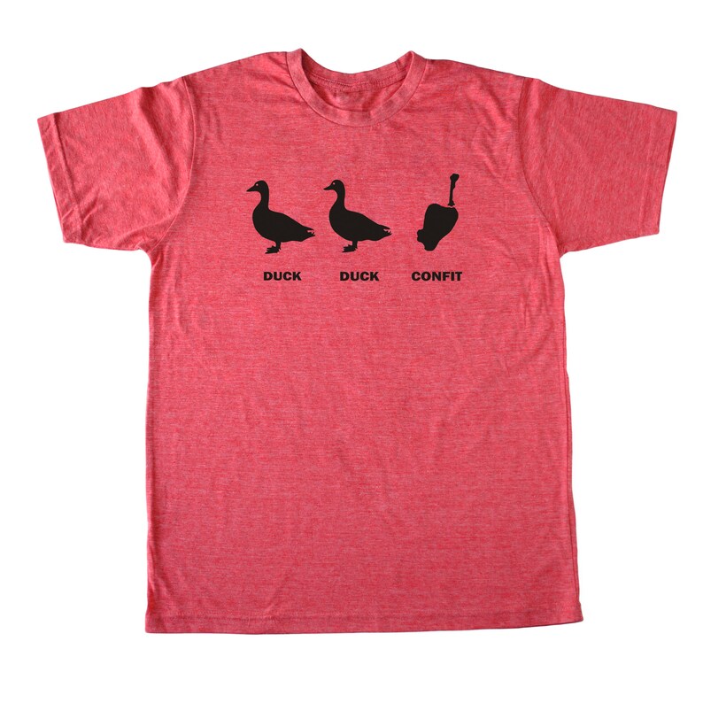 Duck Duck Confit Shirt Men's Foodie T-shirt Chef Tshirt | Etsy