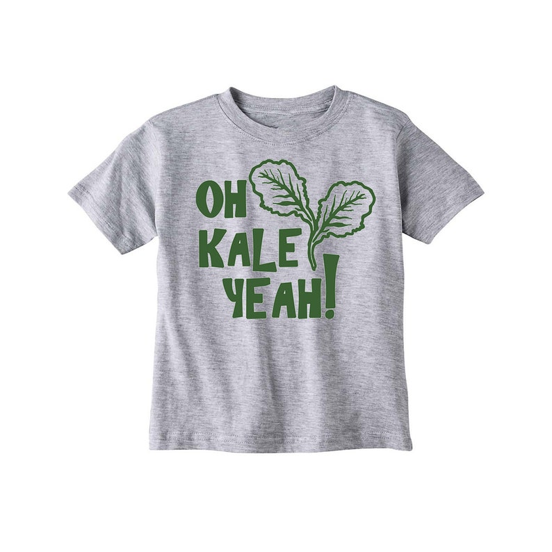 Oh Kale Yeah® Kid's Shirt Kid's Vegan Shirt Funny Etsy