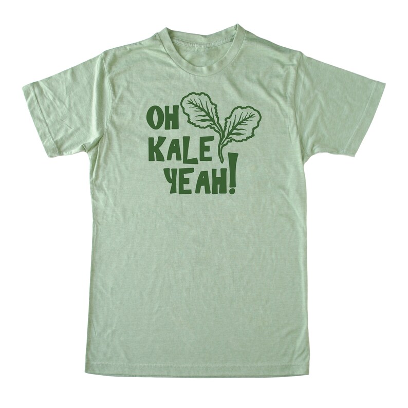 Oh Kale Yeah® Men's Shirt, Kale shirt, Vegan Tee, Foodie T Shirt, Foodie, Chef Shirt, Paleo Crossfit Shirt, Vegetarian Tshirt, Mens T-Shirt Green