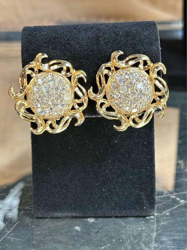 Gold Schiaparelli Earrings - Etsy