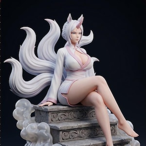 Cloud Horse Maiden STL file for 3D printing - folklore anime girl statue, image 1 of 11