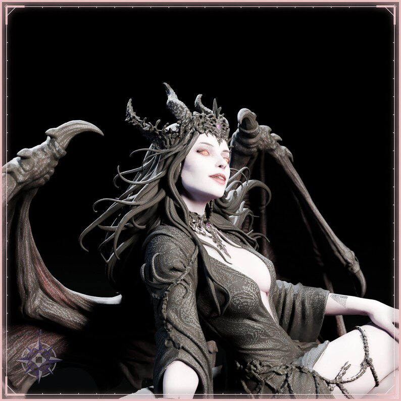 Lilith STL file for 3D printing - fantasy statue, image 11 of 11