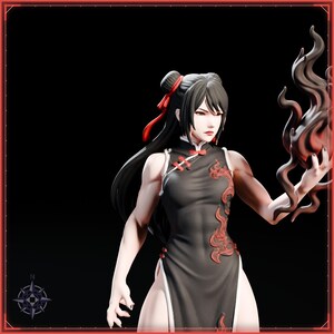 Dark Amaterasu STL file for 3D printing - fantasy statue, image 9 of 11