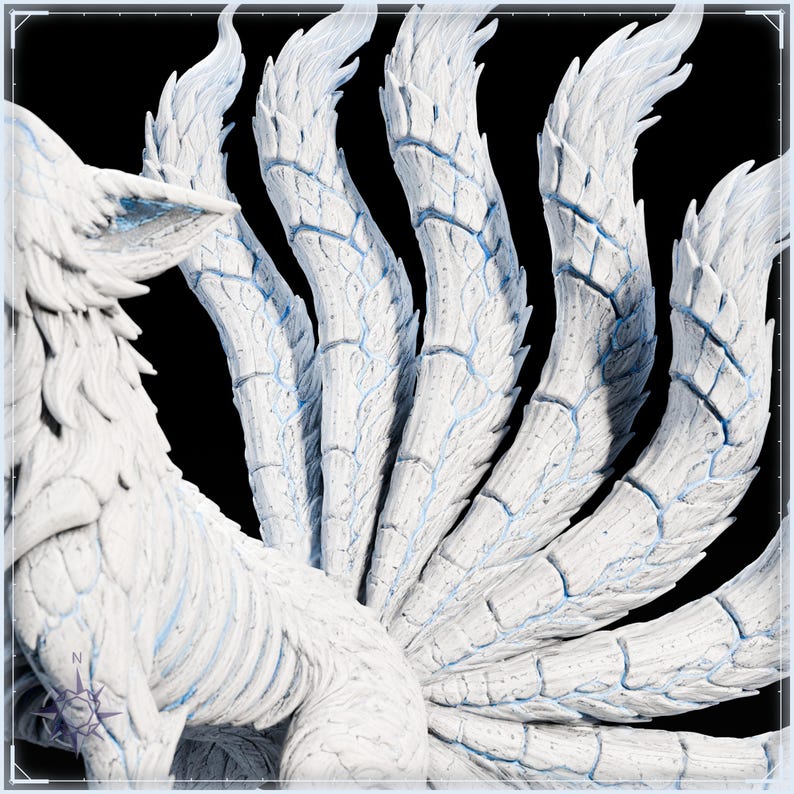Kitsune STL bundle for 3D printing - fantasy statue, image 16 of 20