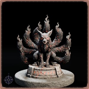 Kitsune STL bundle for 3D printing - fantasy statue, image 20 of 20