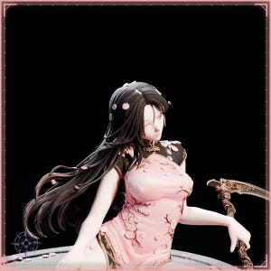 Sakura Reaper STL file for 3D printing - fantasy statue, image 11 of 11