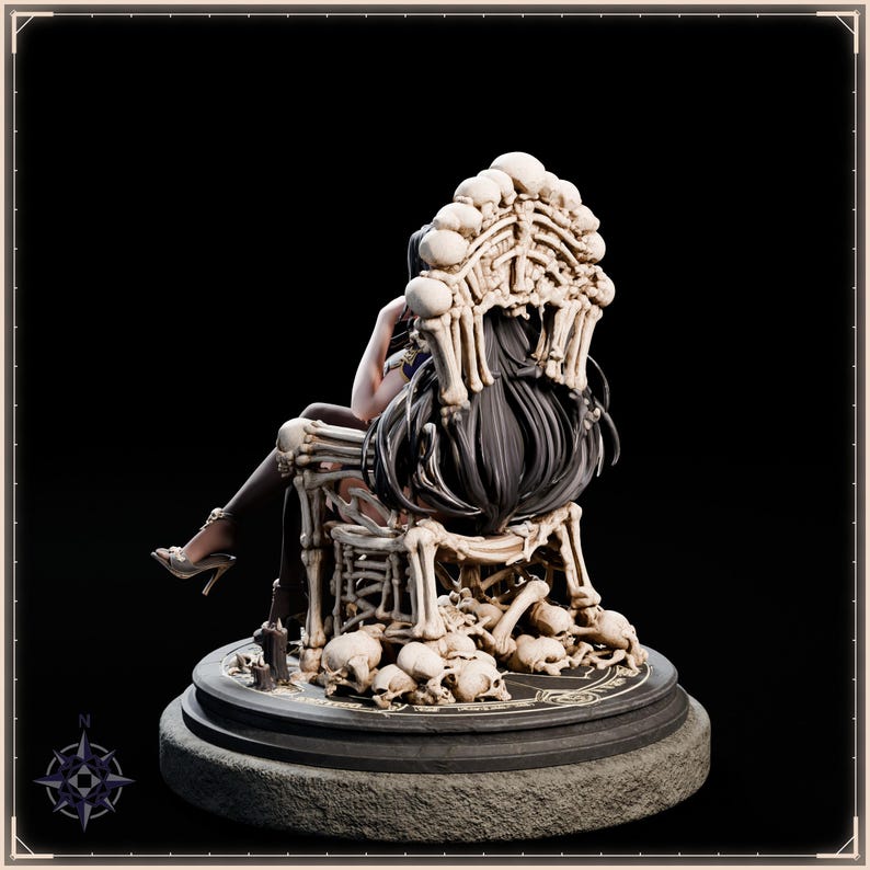 Necromancer STL file for 3D printing - fantasy statue, image 5 of 11