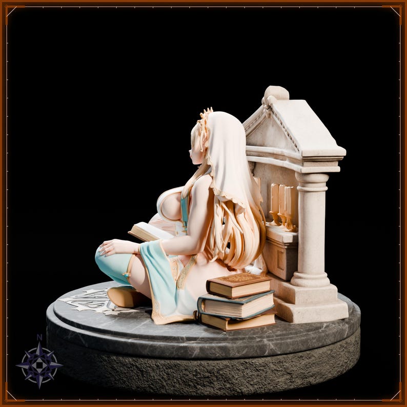 Cleric STL file for 3D printing - fantasy statue, image 4 of 11