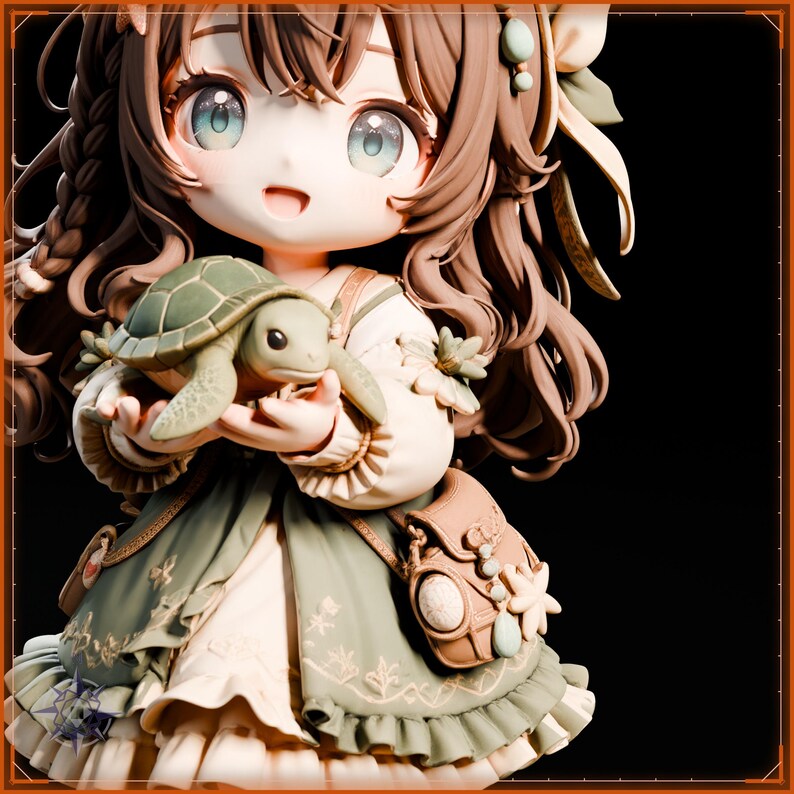 Chibi Companions STL bundle for 3D printing - fantasy statue, image 5 of 20