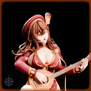 Bard STL file for 3D printing - fantasy statue, image 11 of 11