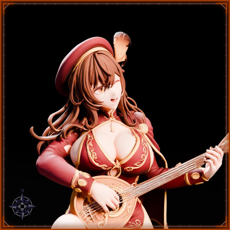 Bard STL file for 3D printing - fantasy statue, image 11 of 11
