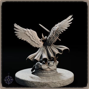 Valkyrie STL file for 3D printing - fantasy statue, image 6 of 11