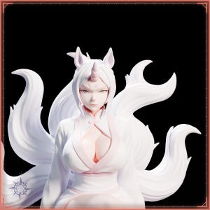 Cloud Horse Maiden STL file for 3D printing - folklore anime girl statue, image 9 of 11