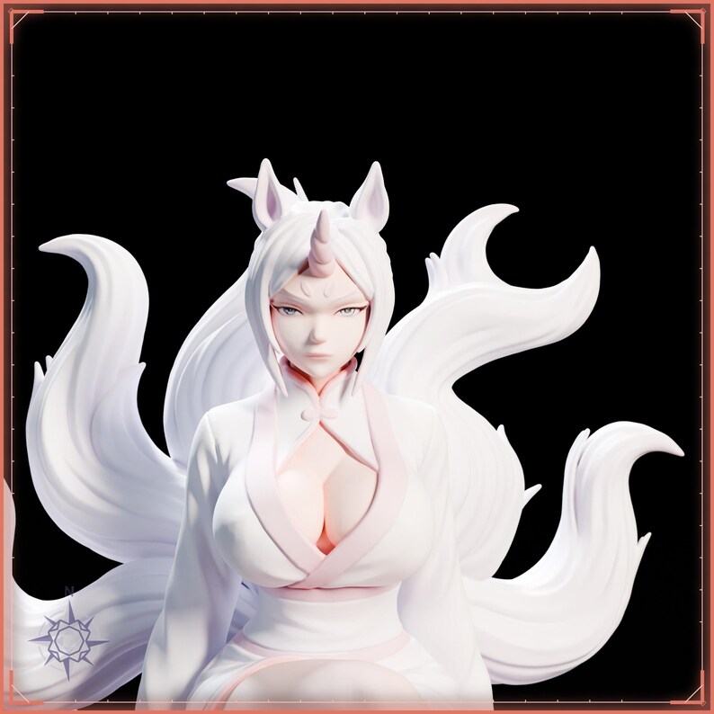 Cloud Horse Maiden STL file for 3D printing - folklore anime girl statue, image 9 of 11