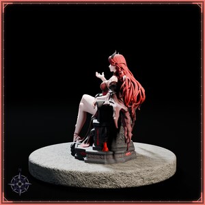 Crimson Demon Queen STL file for 3D printing - fantasy statue, image 4 of 11
