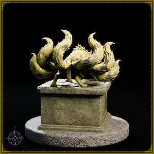 Toxic Kitsune STL file for 3D printing - fantasy statue, image 6 of 11