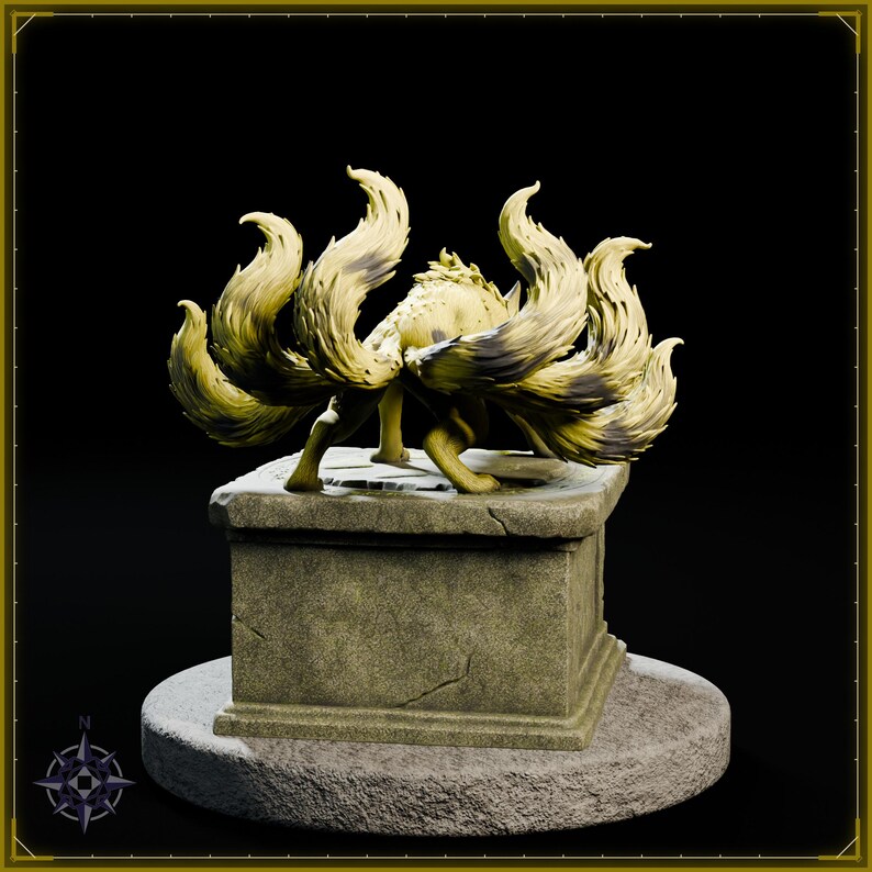 Toxic Kitsune STL file for 3D printing - fantasy statue, image 6 of 11