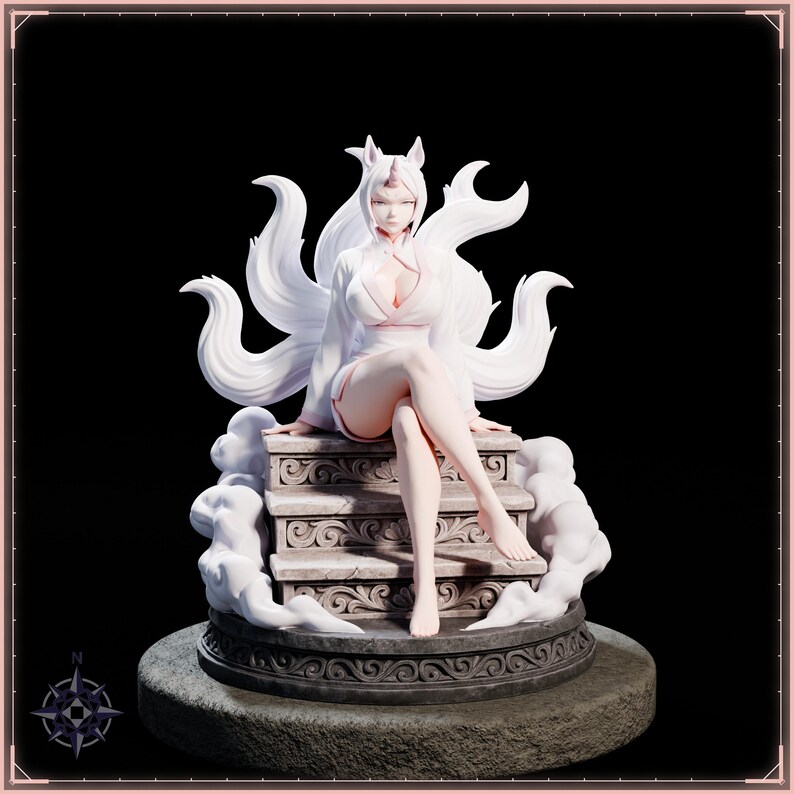 Cloud Horse Maiden STL file for 3D printing - folklore anime girl statue, image 2 of 11