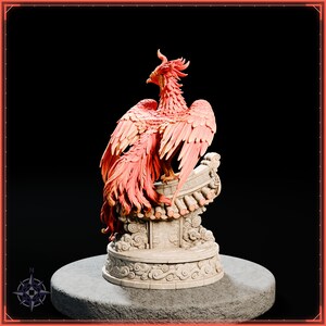 Vermilion Bird STL file for 3D printing - fantasy statue, image 6 of 11