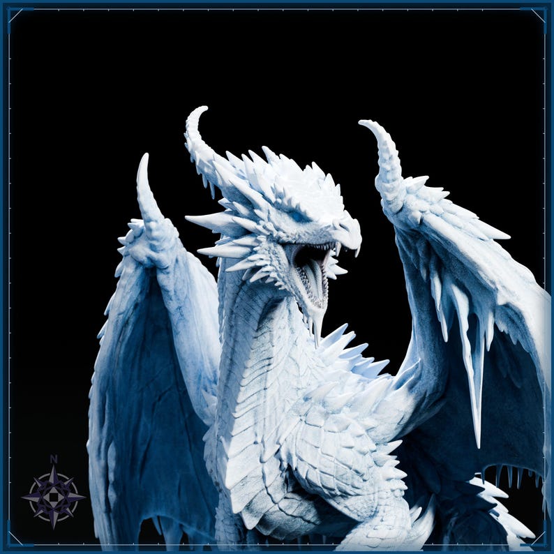 Elemental Dragons STL bundle for 3D printing - fantasy statue, image 7 of 20