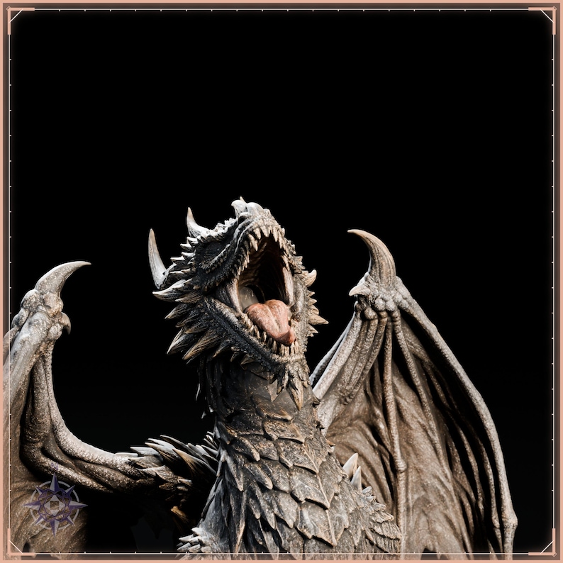 Elemental Dragons STL bundle for 3D printing - fantasy statue, image 4 of 20