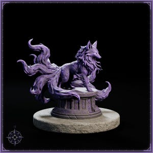 Void Kitsune STL file for 3D printing - fantasy statue, image 8 of 11