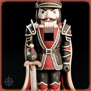 Nutcracker Knight STL file for 3D printing - fantasy statue, image 9 of 11