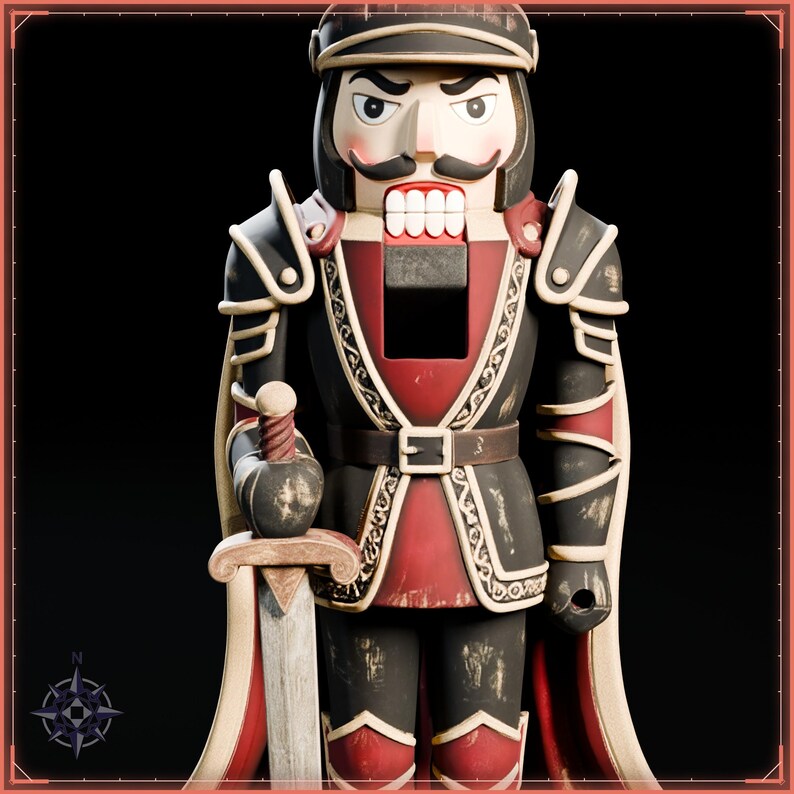 Nutcracker Knight STL file for 3D printing - fantasy statue, image 9 of 11