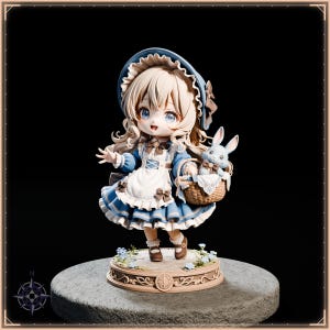Chibi Companions STL bundle for 3D printing - fantasy statue, image 20 of 20