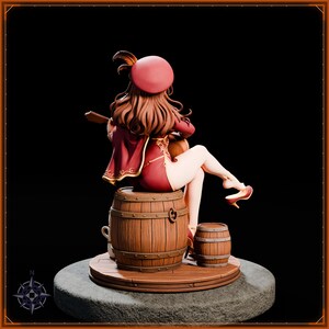 Bard STL file for 3D printing - fantasy statue, image 6 of 11