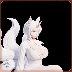 Cloud Horse Maiden STL file for 3D printing - folklore anime girl statue, image 11 of 11
