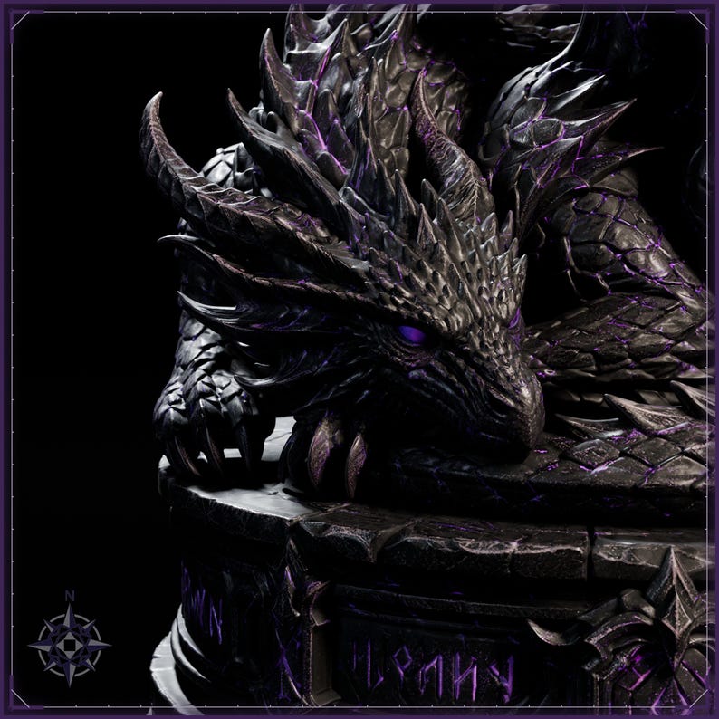 Elemental Dragons STL bundle for 3D printing - fantasy statue, image 13 of 20