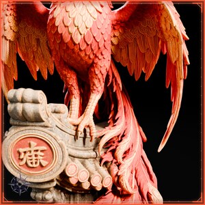 Vermilion Bird STL file for 3D printing - fantasy statue, image 11 of 11