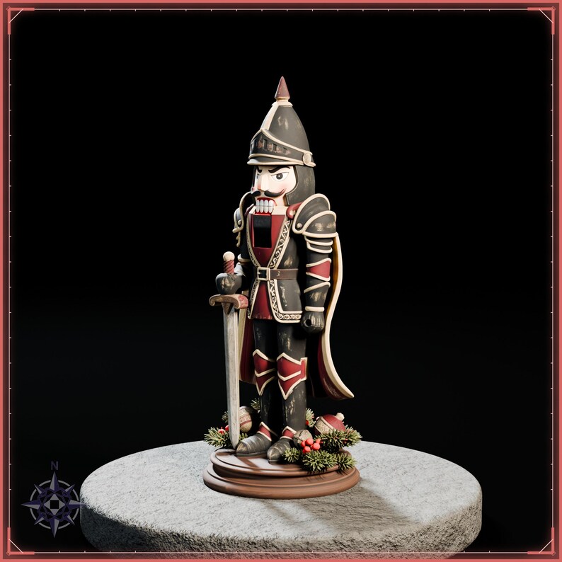 Nutcracker Knight STL file for 3D printing - fantasy statue, image 3 of 11