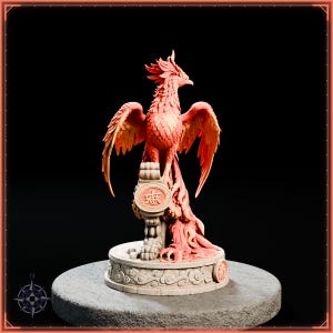 Vermilion Bird STL file for 3D printing - fantasy statue, image 8 of 11