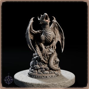 Elemental Dragons STL bundle for 3D printing - fantasy statue, image 2 of 20