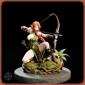 Ranger STL file for 3D printing - fantasy statue, image 2 of 11