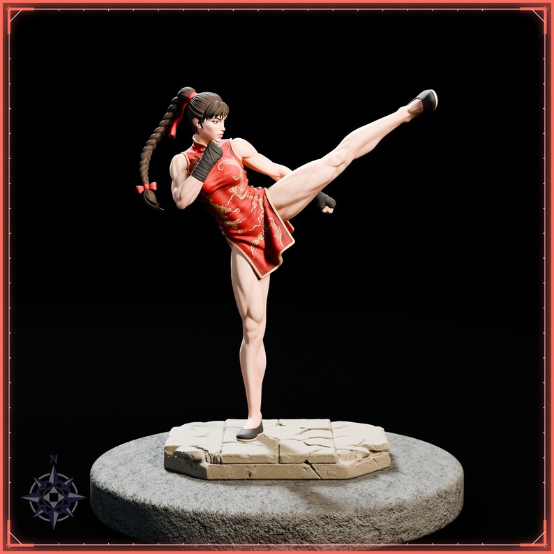 Dojo Master STL file for 3D printing - fantasy statue, image 2 of 11
