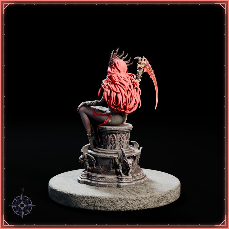 Ember Reaper STL file for 3D printing - fantasy statue, image 5 of 11