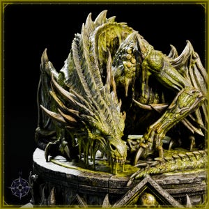 Elemental Dragons STL bundle for 3D printing - fantasy statue, image 10 of 20