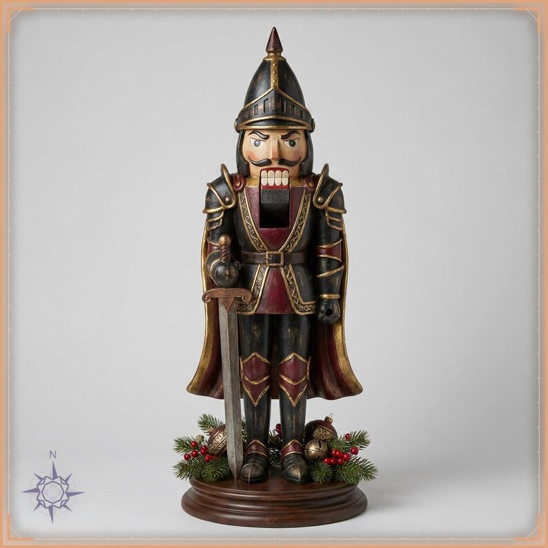 Nutcracker Knight STL file for 3D printing - fantasy statue, image 1 of 11