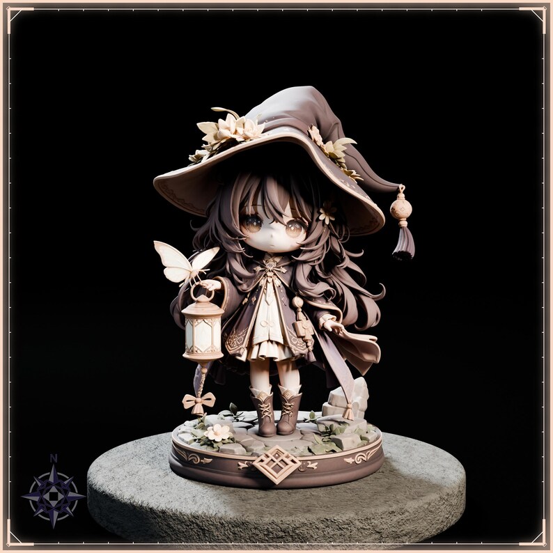 Chibi Companions STL bundle for 3D printing - fantasy statue, image 18 of 20