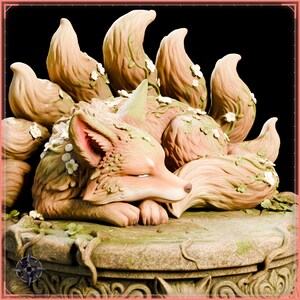 Forest Kitsune STL file for 3D printing - fantasy statue, image 11 of 11
